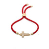 Fashion Micro-Inlaid Zircon Cross Bracelet