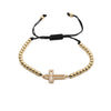 Fashion Micro-Inlaid Zircon Cross Bracelet