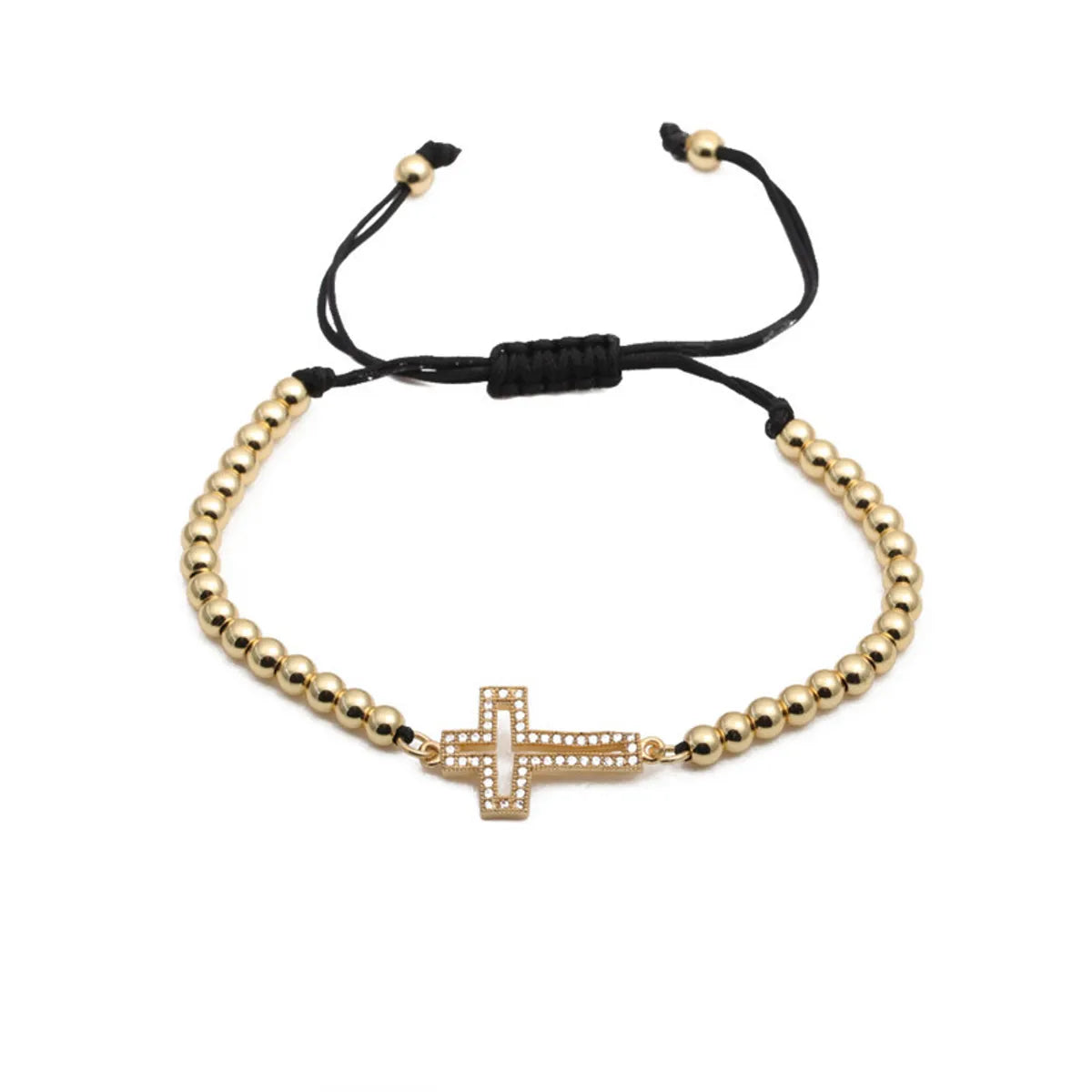 Fashion Micro-Inlaid Zircon Cross Bracelet