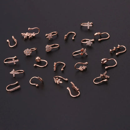 Fashion U Shape Copper Plating Nose Ring