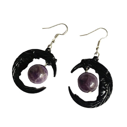 Fashion Moon Metal Women's Drop Earrings 1 Pair