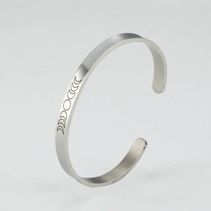 Fashion Moon Stainless Steel Bangle Stainless Steel Bracelets