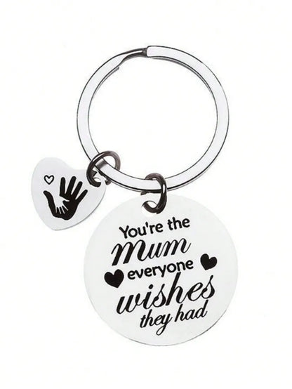 Fashion Mother'S Day Stainless Steel Keychain