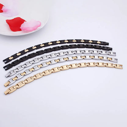 Fashion Multi-color Optional Couple Stainless Steel Bracelets Wholesale