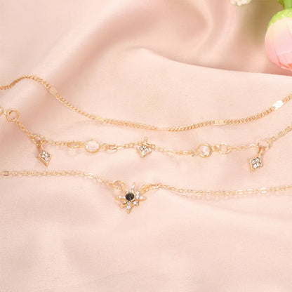 Fashion Multi-Layer Star Pendant Necklace