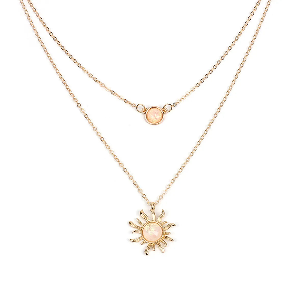 Fashion Multi-Layer Sunflower Women'S Necklace Wholesale