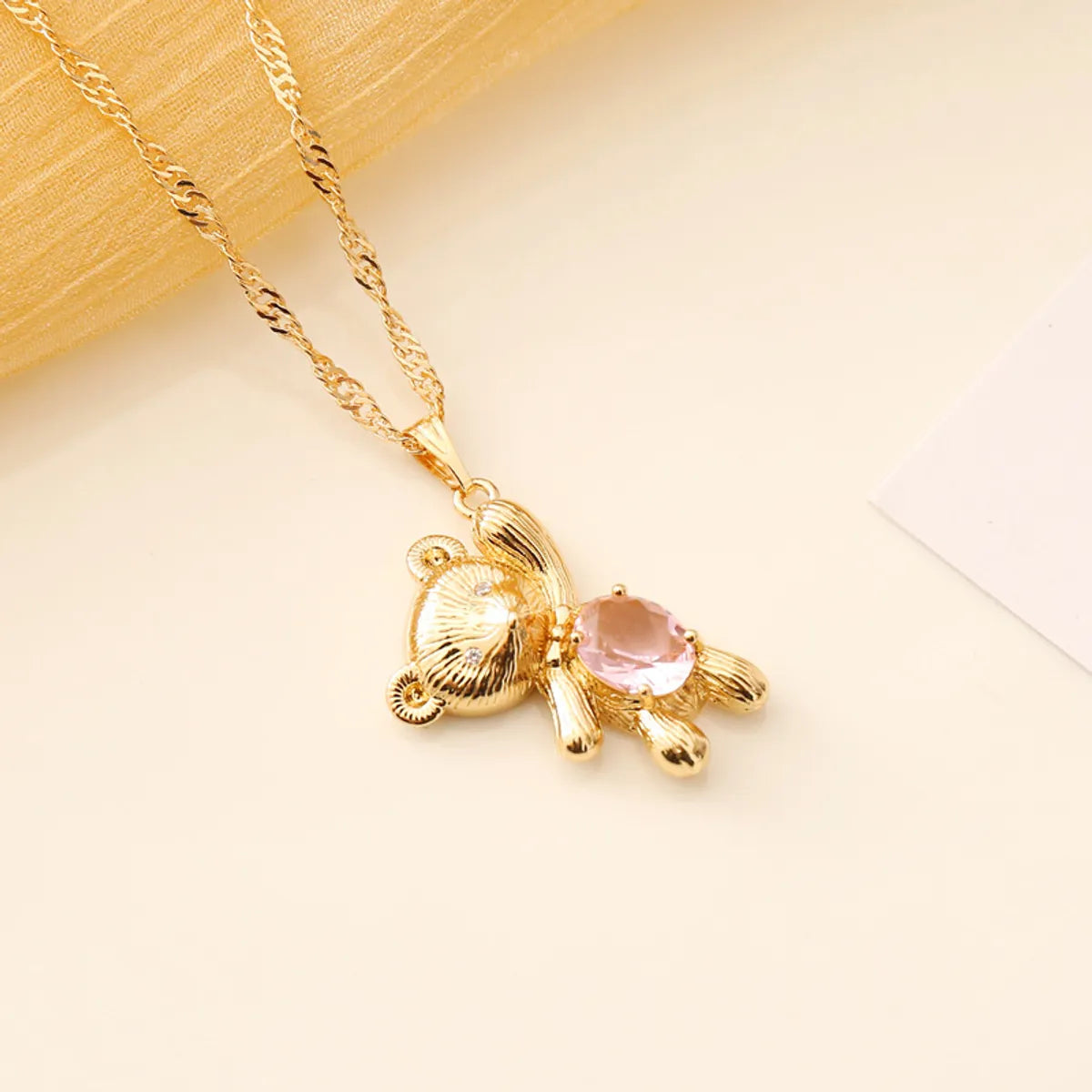 Fashion Multicolor Bear Necklace