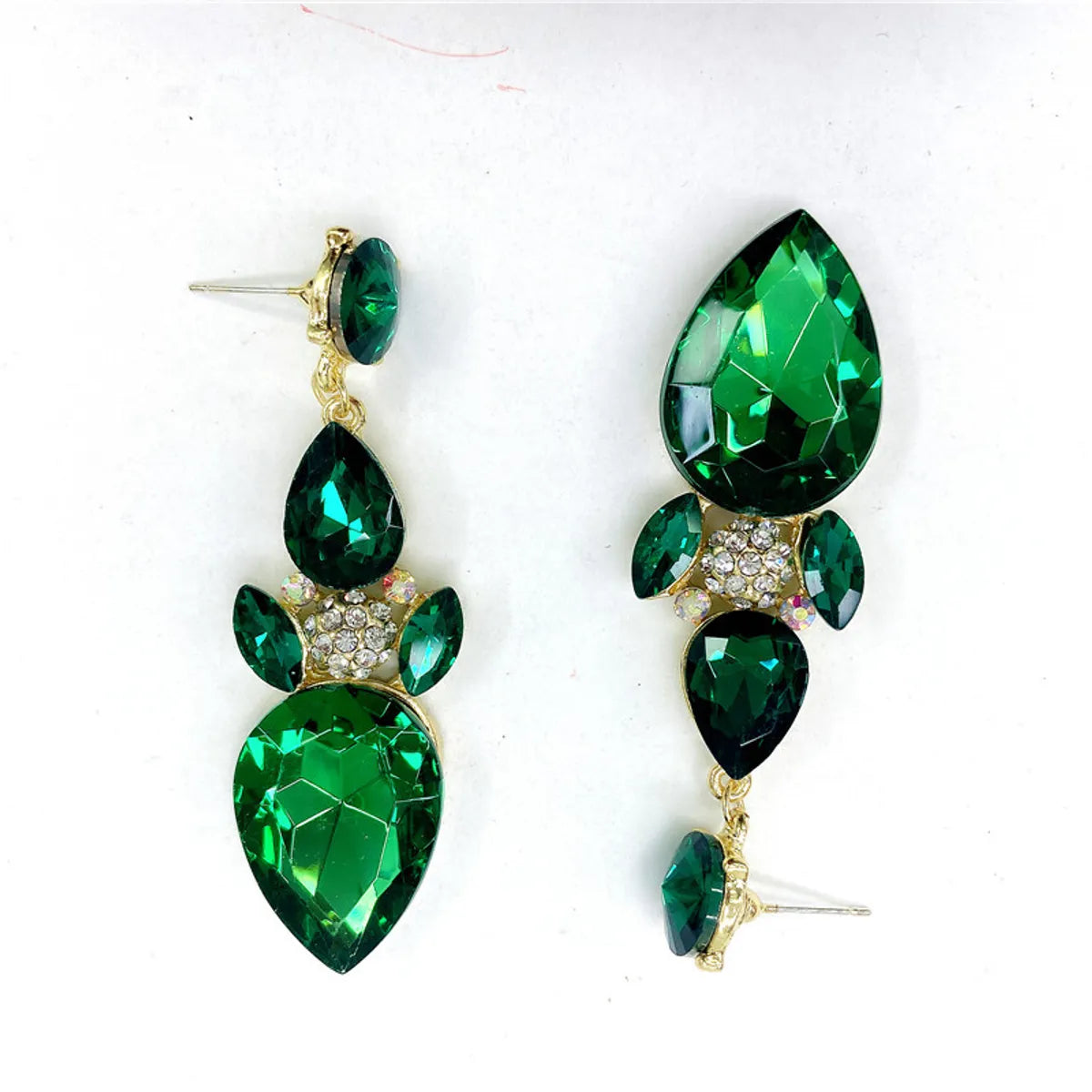 Fashion Multicolor Crystal Gem Fashion Temperament Earrings