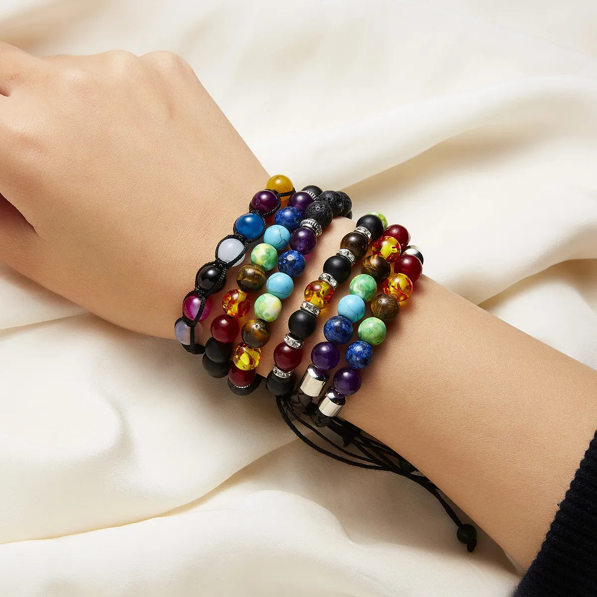 Fashion Multicolor Rope Knitting Unisex Bracelets 1 Piece