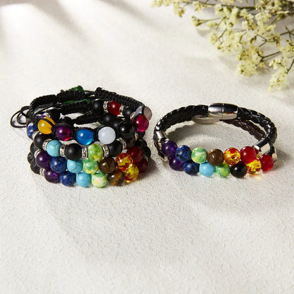 Fashion Multicolor Rope Knitting Unisex Bracelets 1 Piece