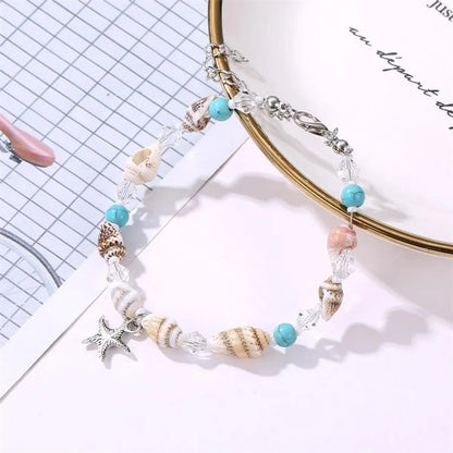 Fashion Conch Alloy Artificial Gemstones Women'S Bracelets