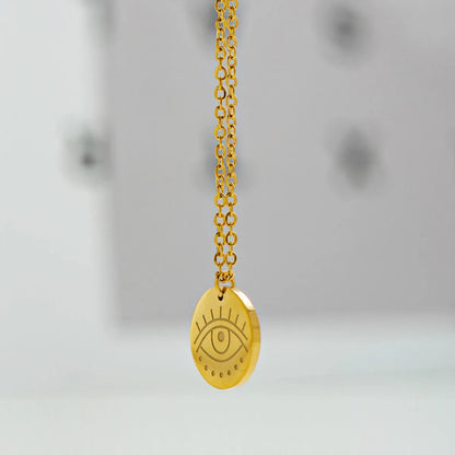 Simple Style Geometric Stainless Steel Plating Necklace