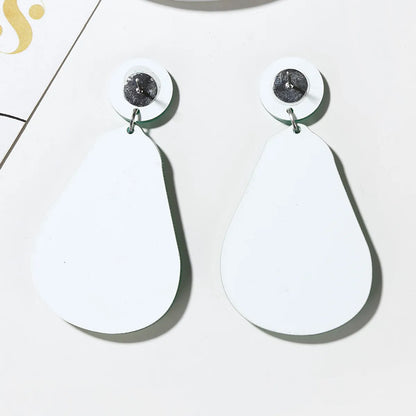 Fashion New Acrylic Avocado Fruit Green Earrings Cute Sweet Earrings Wholesale Gooddiy