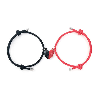 Fashion New Alloy Heart-Shape Magnet Couple Bracelets