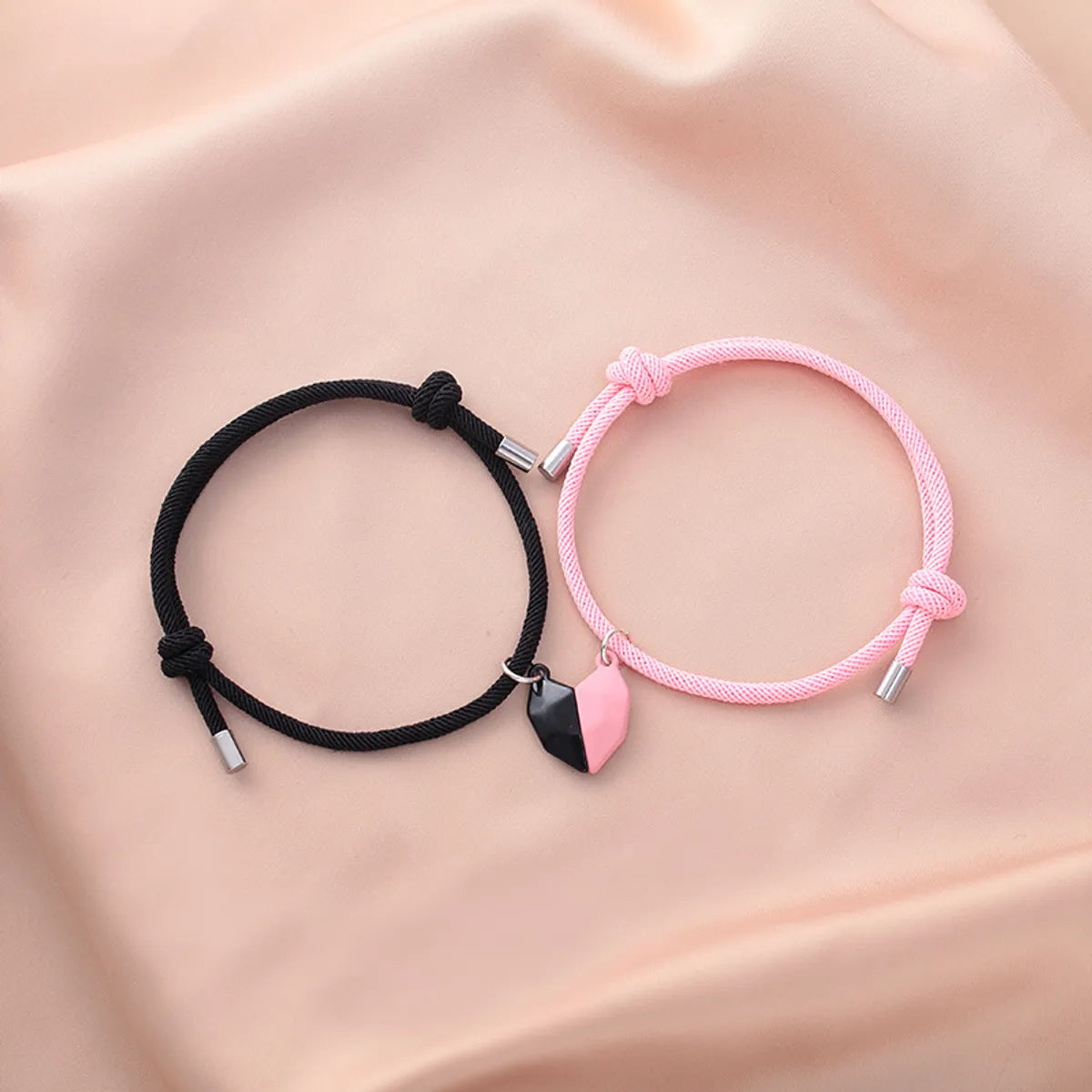 Fashion New Alloy Heart-Shape Magnet Couple Bracelets