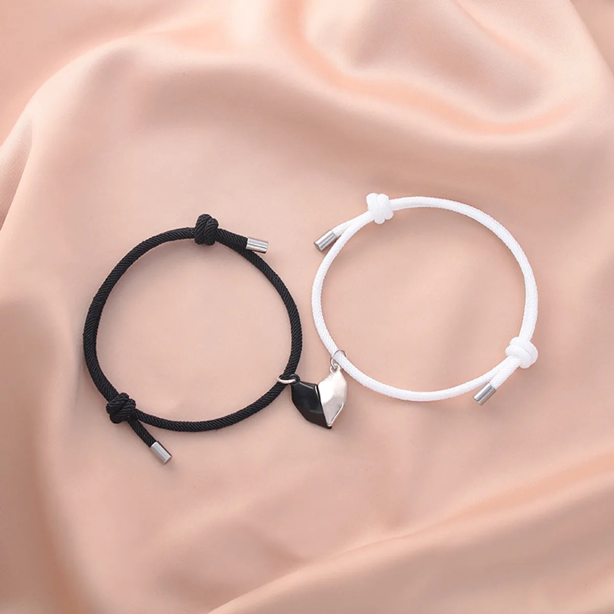 Fashion New Alloy Heart-Shape Magnet Couple Bracelets