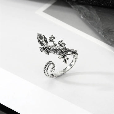 Fashion New Animal Wings Palm Geometric Resin Ring Jewelry