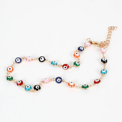 Ethnic Style Eye Alloy Plating No Inlaid Women's Anklet