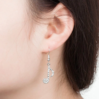 Fashion New  Diamond-shaped Musical Notes Temperament Asymmetric Earrings Ladies Personality Wild Music Symbol Earrings Wholesale Gooddiy