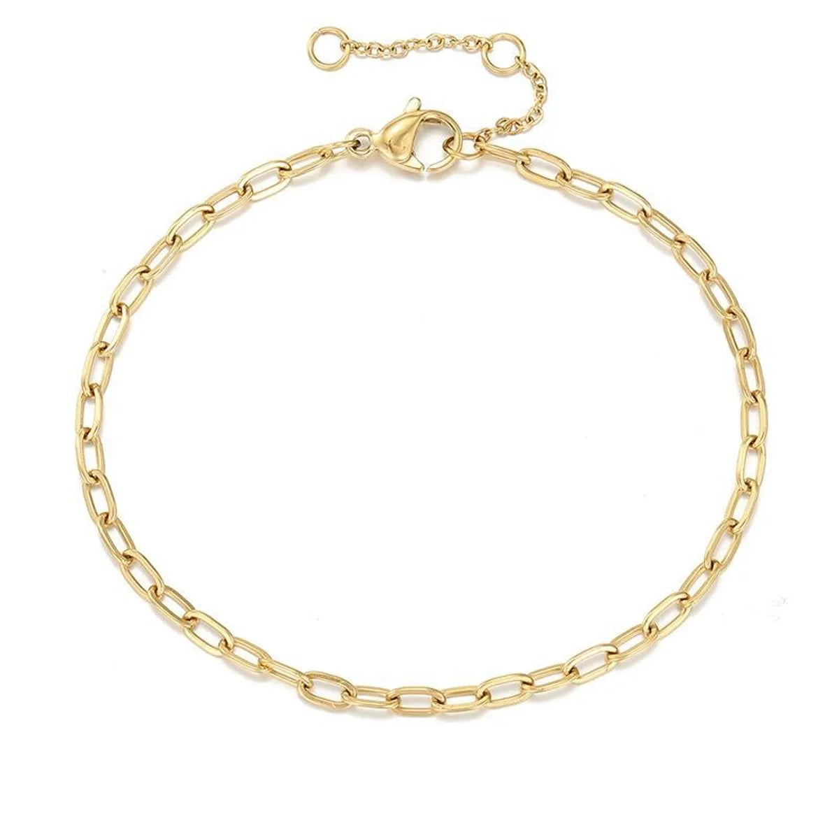 Fashion New Gold-plated Female Stainless Steel Chain Simple Hand Bracelet