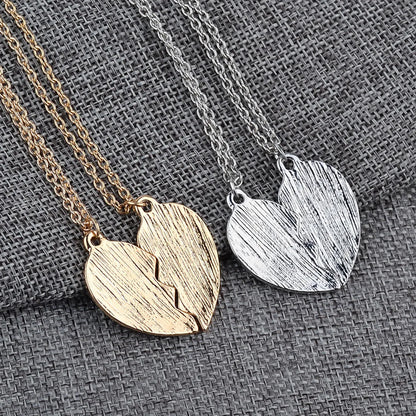 Fashion New Love-shaped Stitching Letters English Letter Alloy Necklace