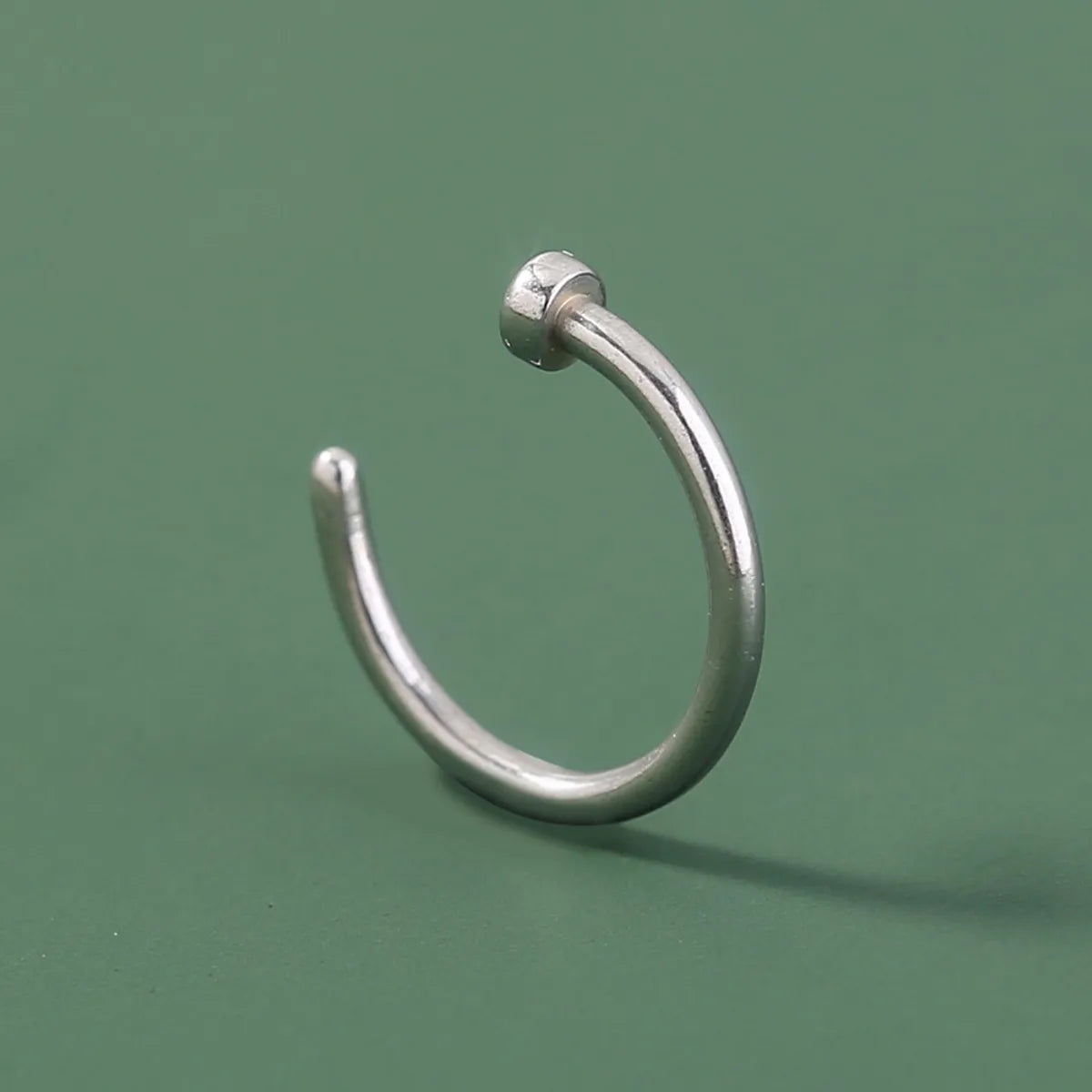 Fashion New Personality Exaggerated Stainless Steel False Nose Ring C-shaped Nose Nail Jewelry