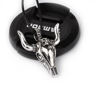 Fashion New Punk Retro Bull Head Pendant Necklace Wholesale