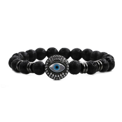 Fashion New Skull Demon Eyes Beaded Bracelet