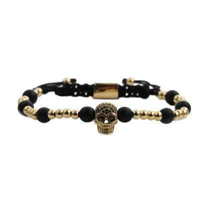 Fashion New Skull Demon Eyes Beaded Bracelet