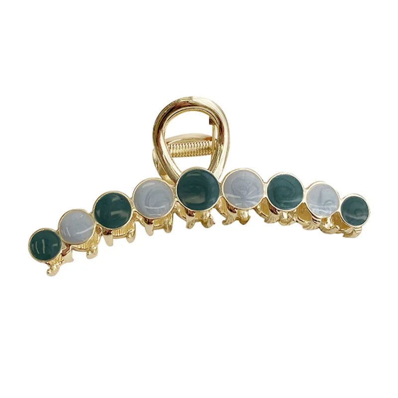 Fashion Opal Grip Retro New Large Metal Hair Clip Hair Accessories