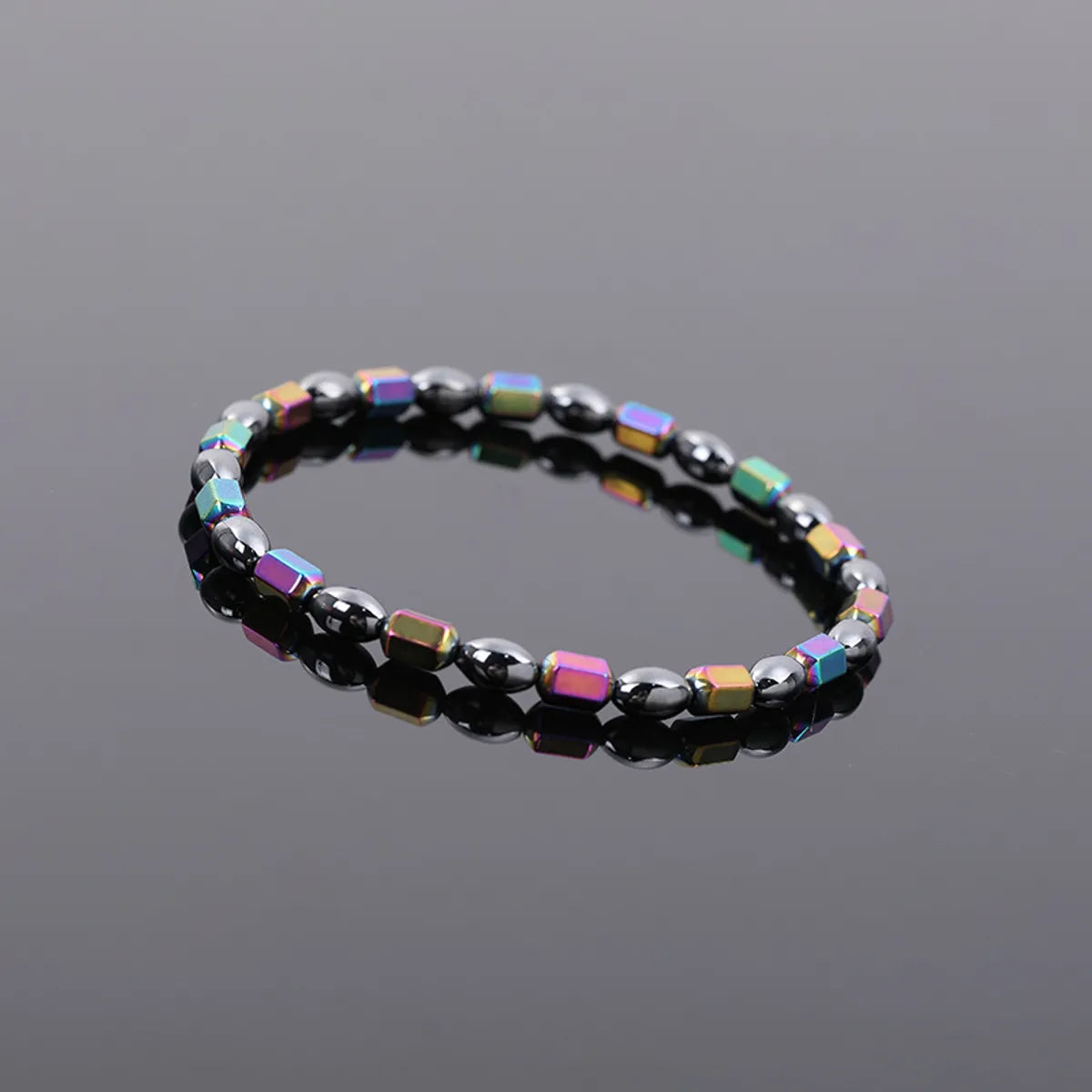 Fashion Oval Ab Color Haematite Beaded Women'S Anklet