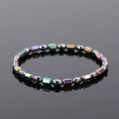 Fashion Oval Ab Color Haematite Beaded Women'S Anklet