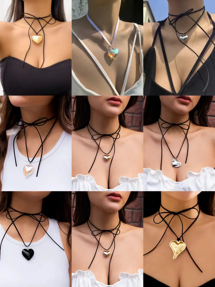 Fashion Oval Alloy Wax Line 18k Gold Plated Women'S Choker