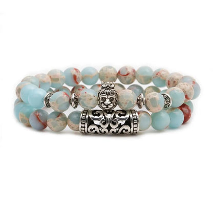 Fashion Owl Buddha Head Elbow Set Bracelet Lion Head Ghost Beaded Bracelet