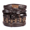 Fashion Owl Pu Leather Knitting Men'S Bracelets 1 Piece