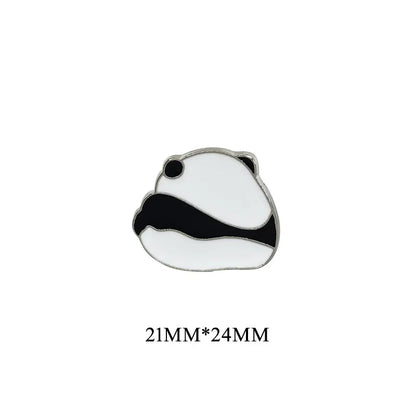 Fashion Panda Alloy Enamel Gold Plated Unisex Brooches