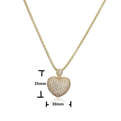 Fashion Heart Copper Necklace In Bulk