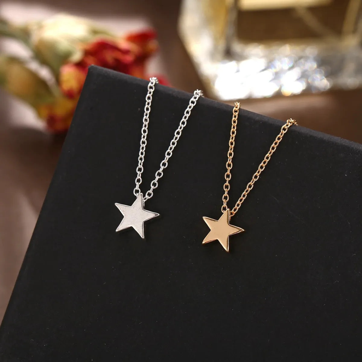 Fashion Pentagram Pendant Necklace Creative Retro Simple Alloy Clavicle Chain Wholesale Nihaojewelry