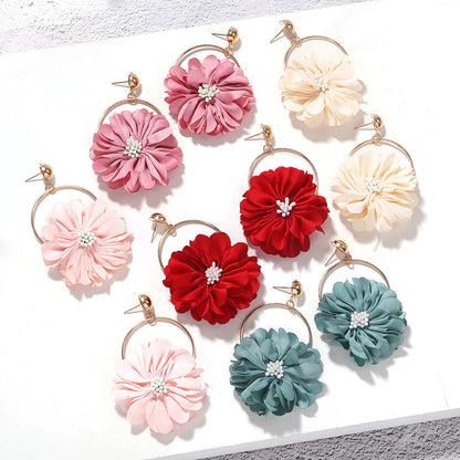 Fashion Personality Creative Simulation Flower Earrings