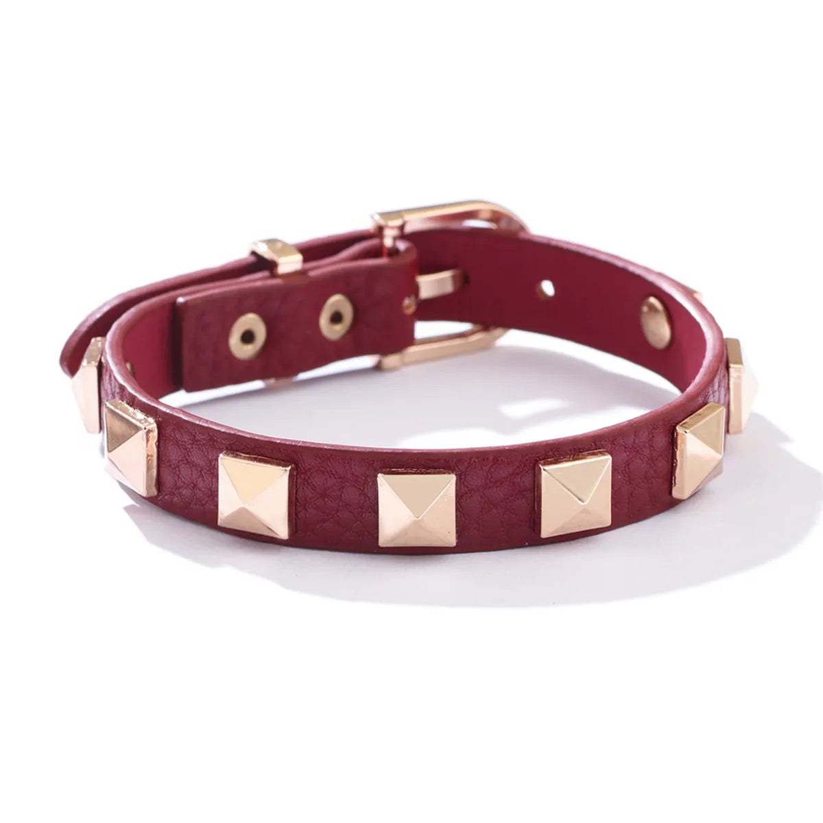 Fashion Personality Pu Leather Big V Shape Bracelet