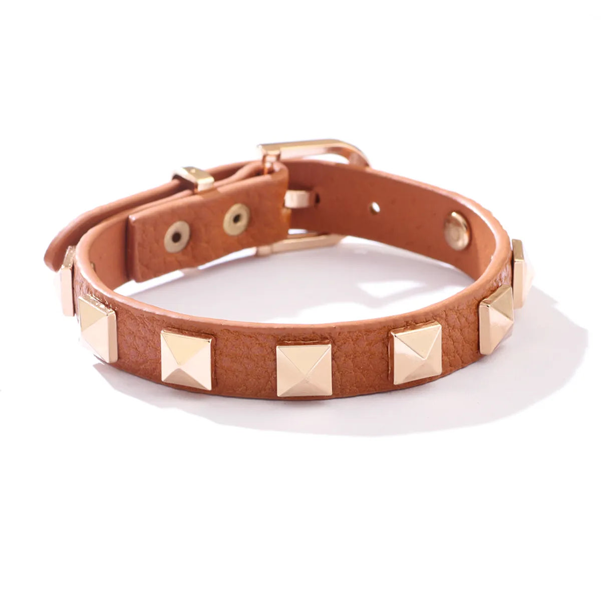 Fashion Personality Pu Leather Big V Shape Bracelet