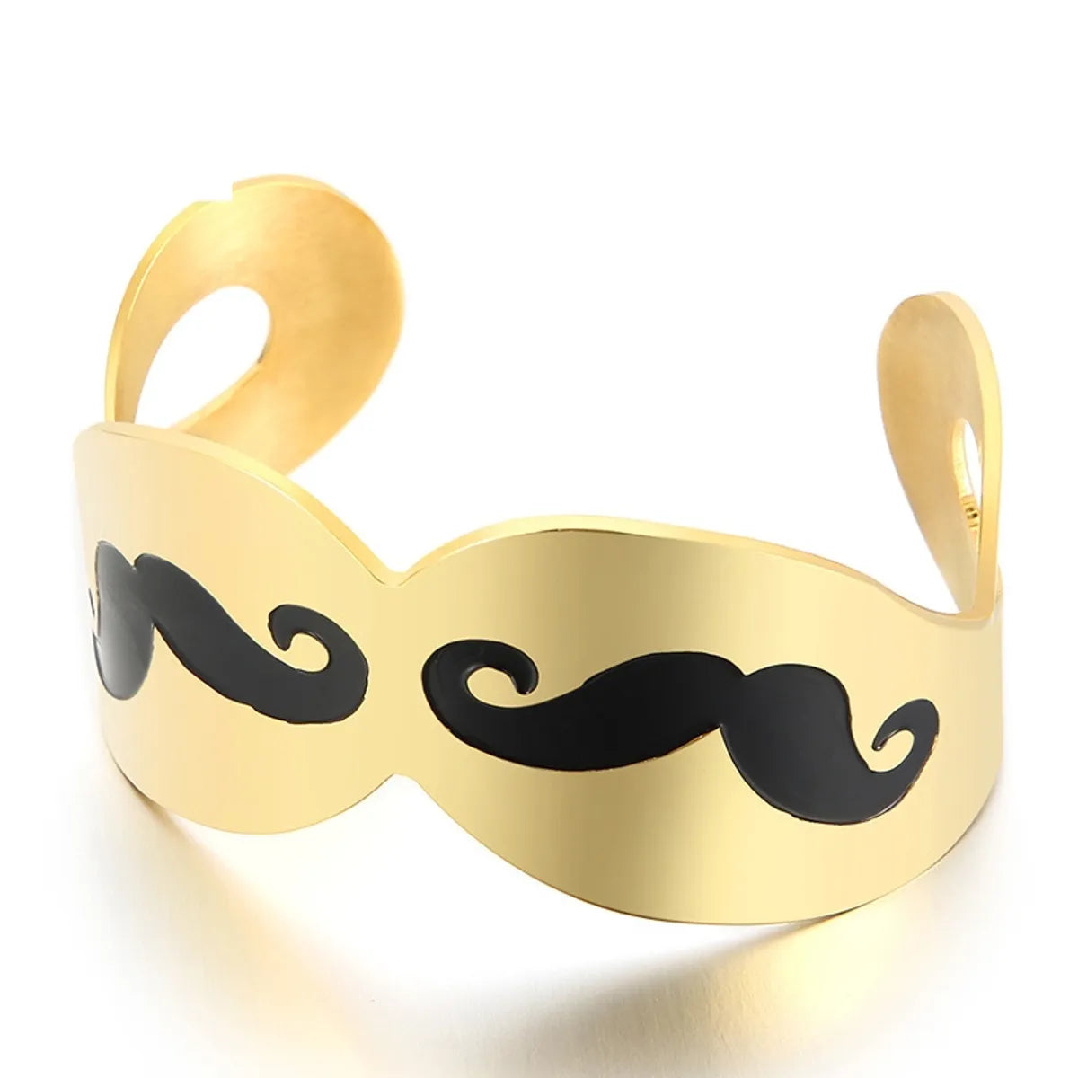 Fashion Personality Stainless Steel Beard Open Bracelet Jewelry Wholesale