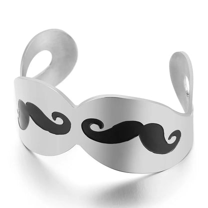 Fashion Personality Stainless Steel Beard Open Bracelet Jewelry Wholesale