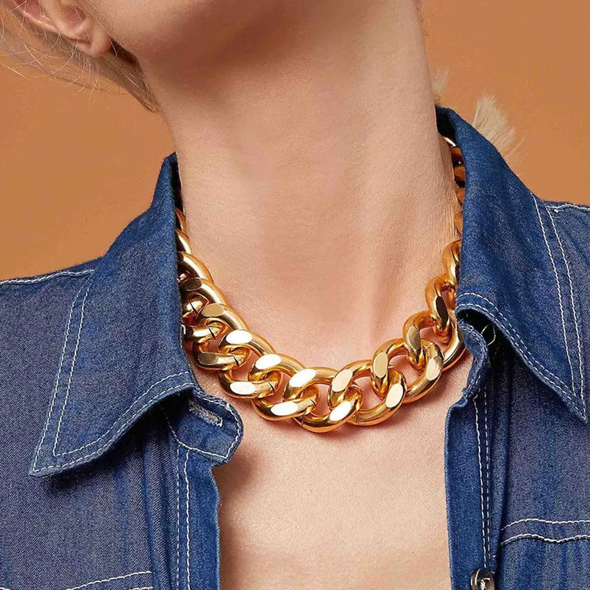 Fashion Geometric Alloy Aluminum Wholesale Necklace