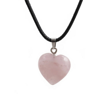 Fashion Pink Crystal Heart Pendant Necklace