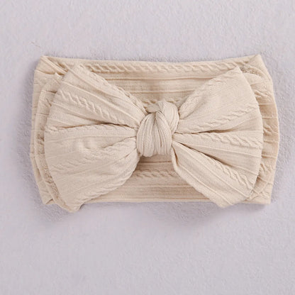 Fashion Plaid Bow Knot Nylon Bowknot Hair Band 1 Piece