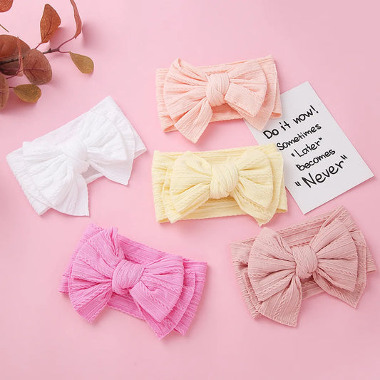 Fashion Plaid Bow Knot Nylon Bowknot Hair Band 1 Piece