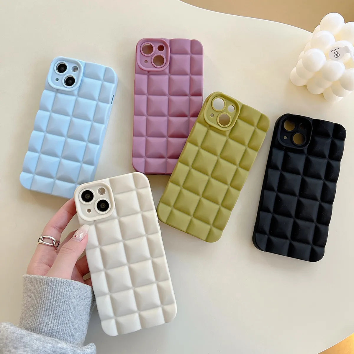 Fashion Plaid Tpu   Phone Cases