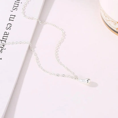 Fashion Plated Drop-Shaped Necklace Earrings Ring Bracelet Set Nhdp151435