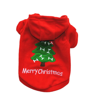 Fashion Polar Fleece Christmas Letter Patchwork Pet Clothing 1 Piece